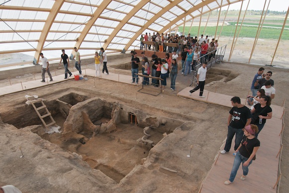 Tourists Visiting Building 77