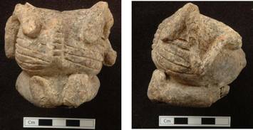 Figurine der Großen Mutter, Rückseite, 6.51 x 7.37 x 6.44cm; 221g