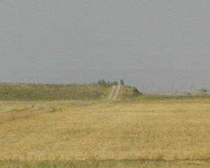 Figure 23: the mound of Kizilhöyügü, its side side levelled for ploughing